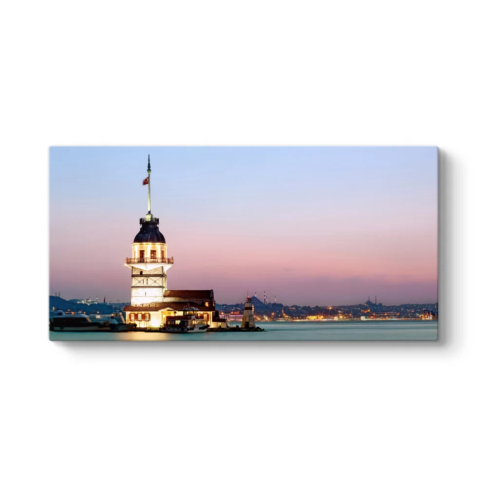 Kız Kulesi Panorama Manzara Tablosu - Model 5